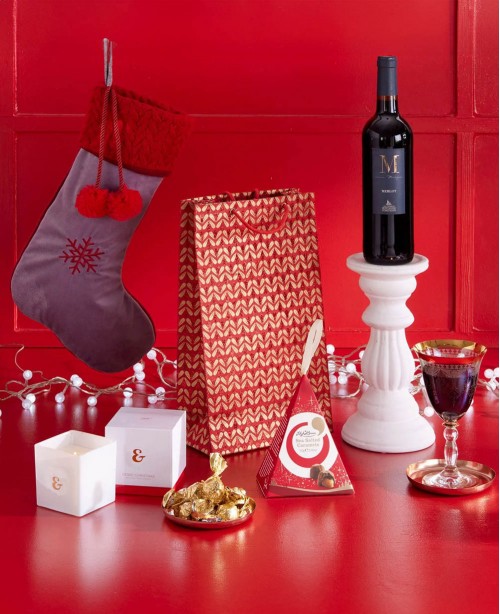 Festive Thank You (red wine) <br/>(Wine Hamper)