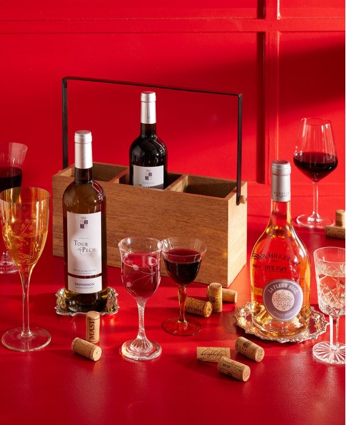 Party Favourites Wine Caddy <br/>(Wine Hamper)